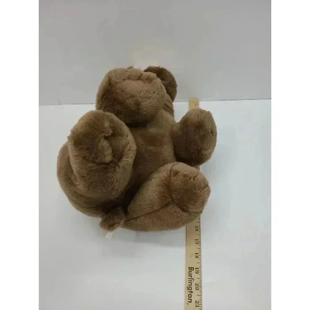 Hippopotamus Plush 17 Inch Life Like Brown Stuffed Animal - Picture 4 of 4